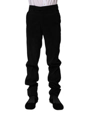 Black Mid Waist Dress Formal Pants