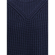Blue Fleece Wool Sweatshirt