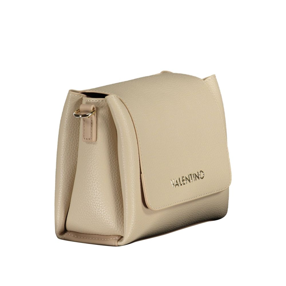 Beige handväska i polyeten