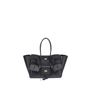 Black Calf Leather Bos Taurus Shoulder Bag