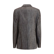 Yellow Polyester Blazer
