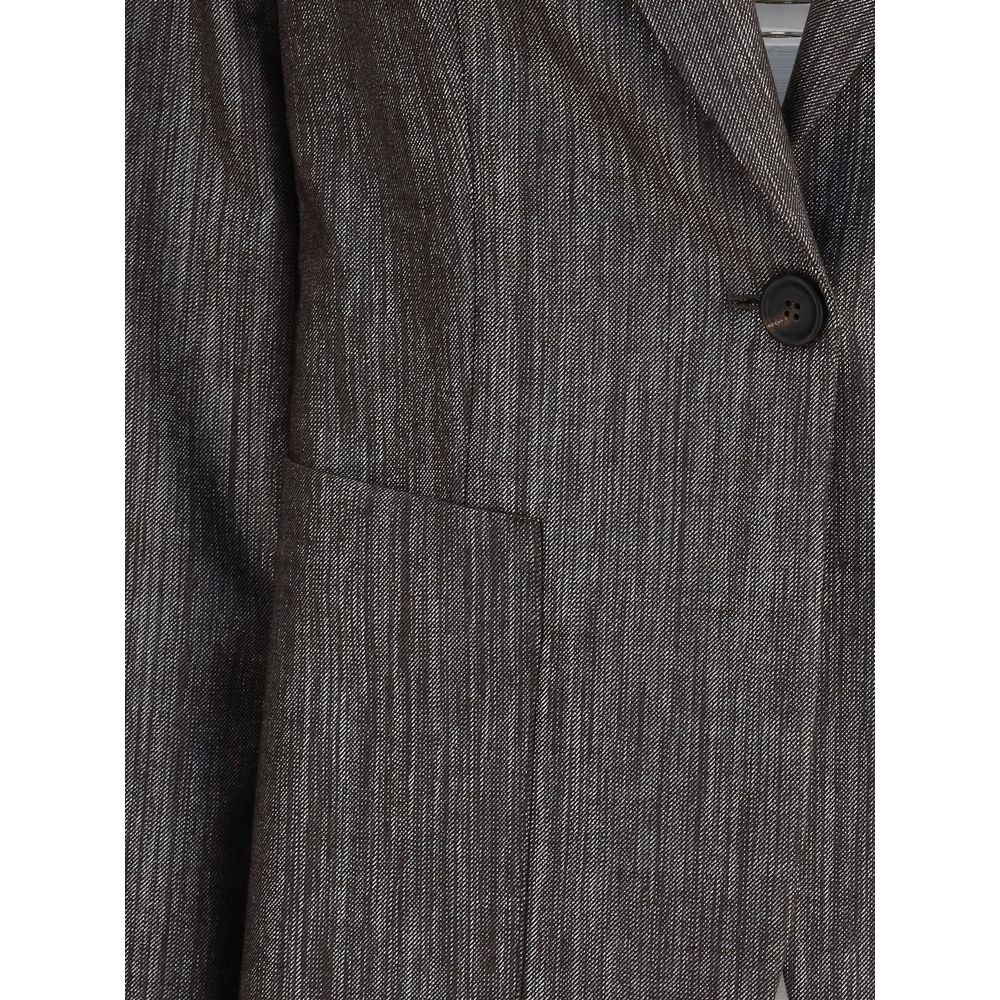 Yellow Polyester Blazer