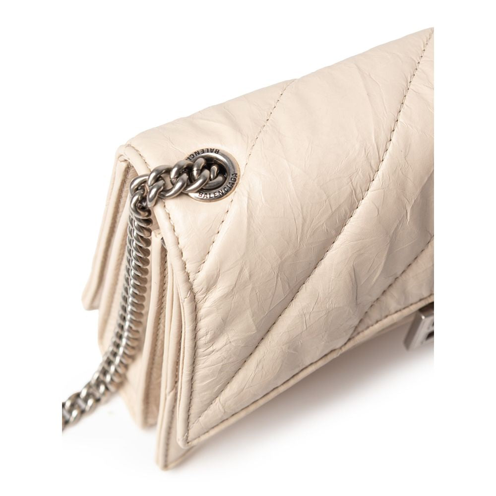 Beige läderträsk