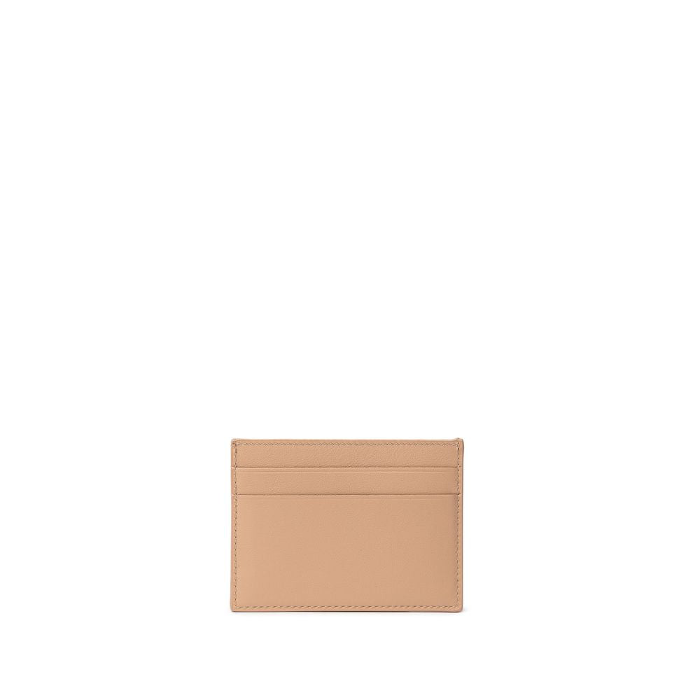 Beige läder kortfodral