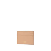 Beige läder kortfodral