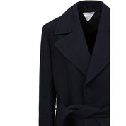 Blue Cotton Trench Coat