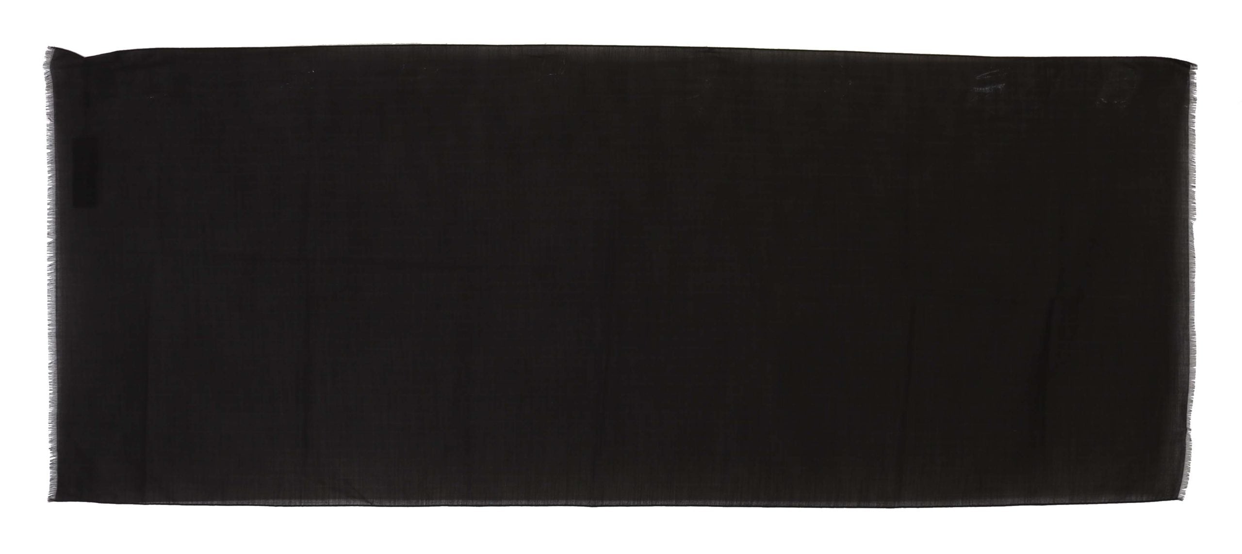 Mörkgrå randig ullhalsduk