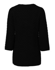 Black Cashmere Quilted Embellished Jacket