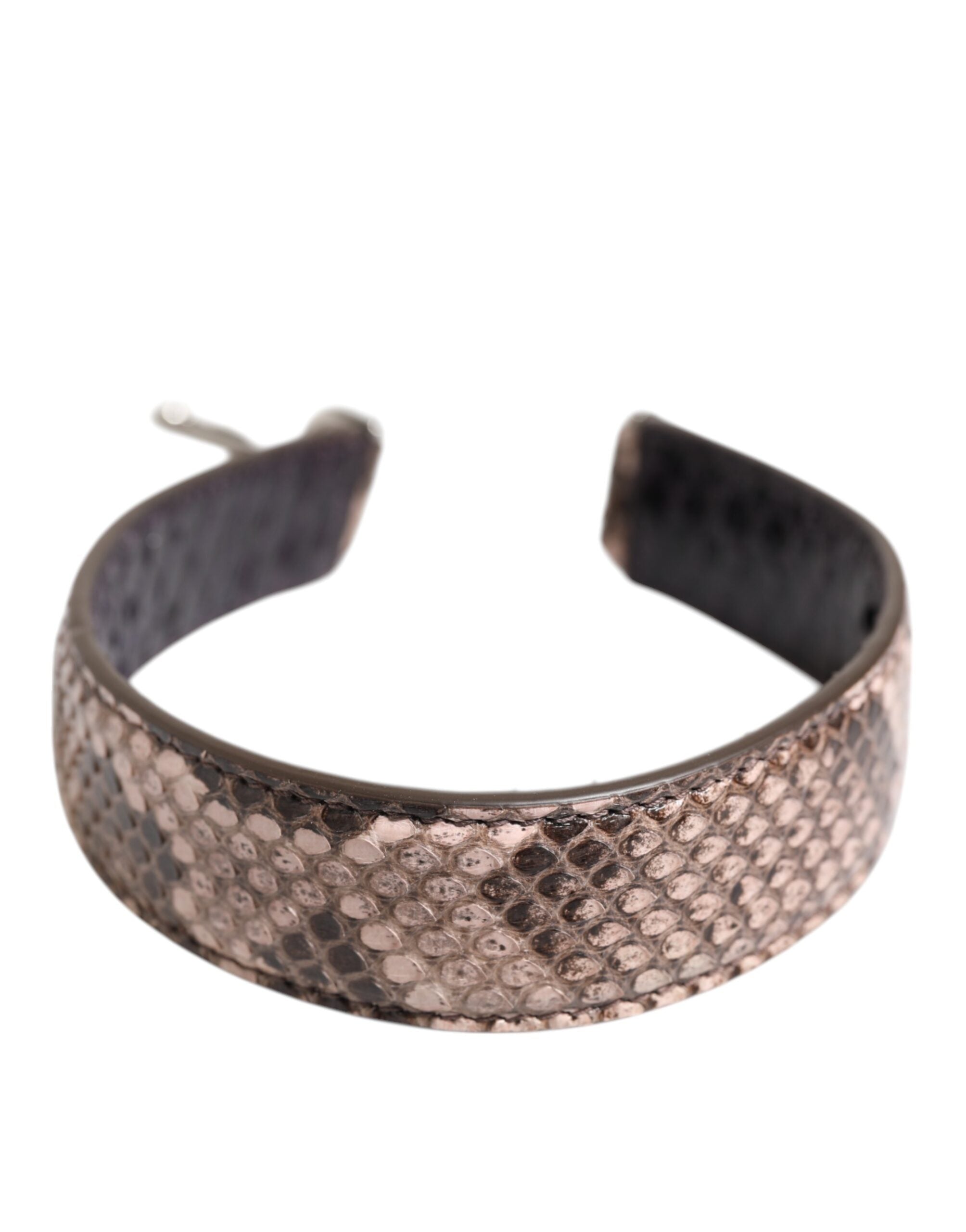 Dolce & Gabbana Brown Python Leather Shoulder Strap
