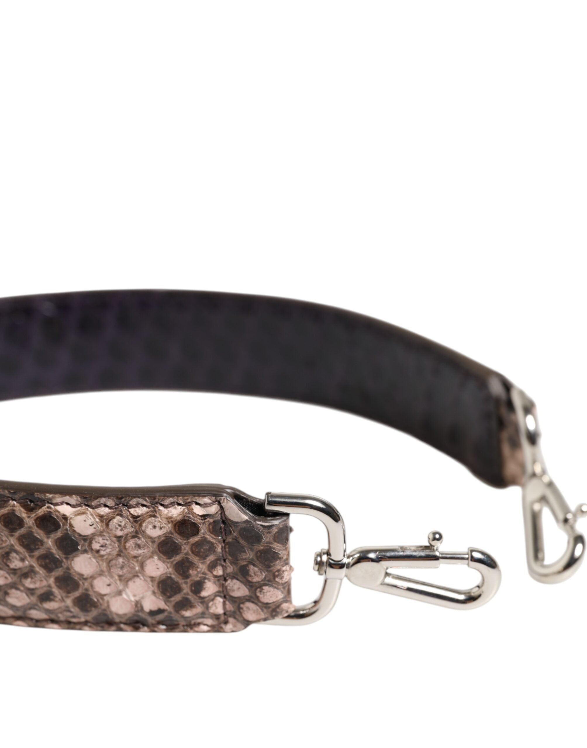 Dolce & Gabbana Brown Python Leather Shoulder Strap