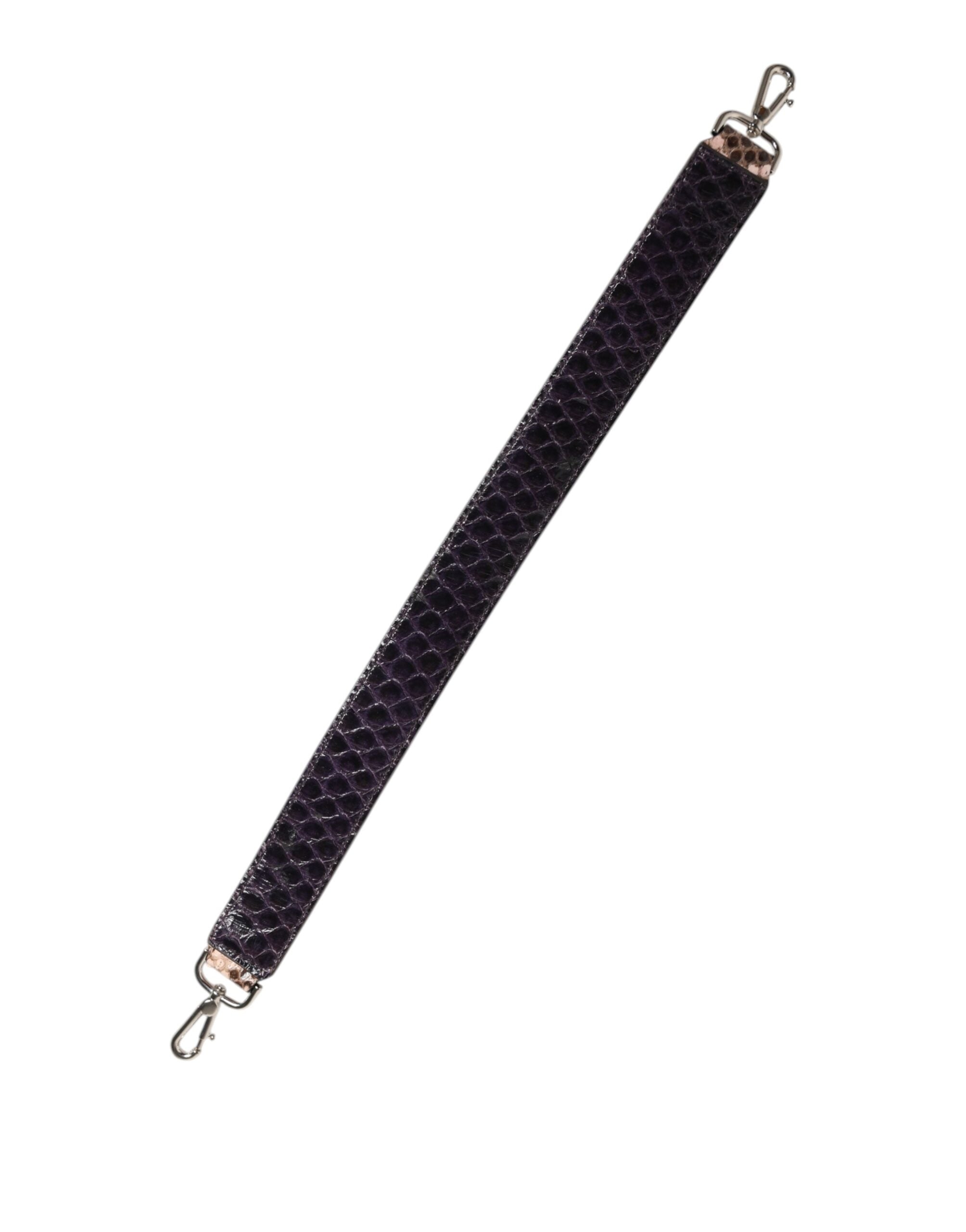 Dolce & Gabbana Brown Python Leather Shoulder Strap