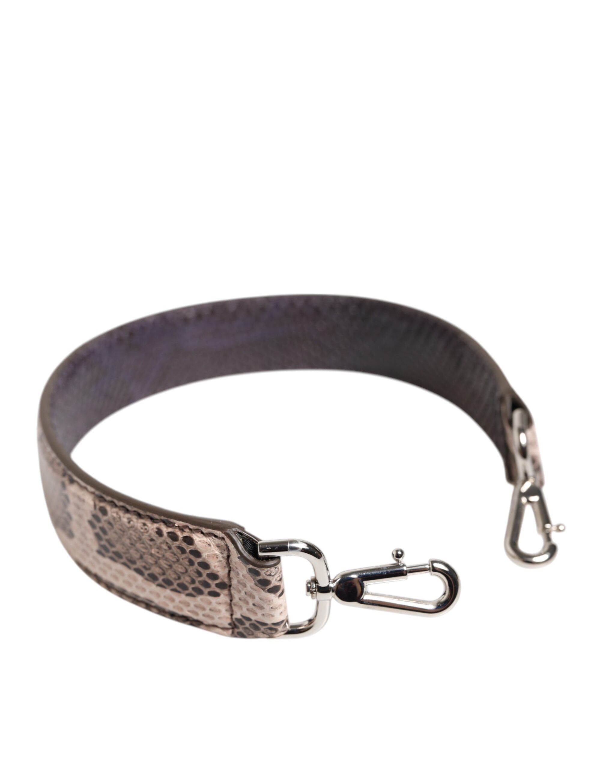 Dolce & Gabbana Beige Python Leather Shoulder Strap