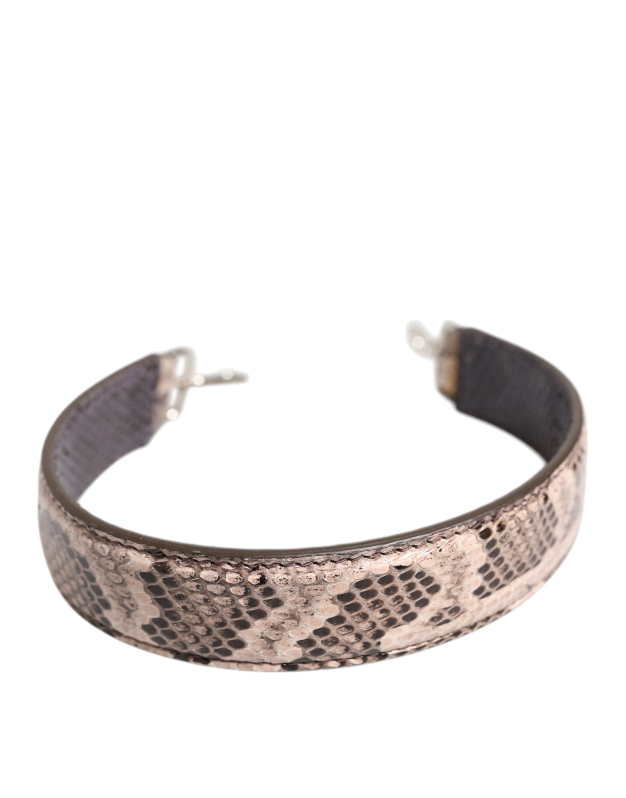Dolce & Gabbana Beige Python Leather Shoulder Strap