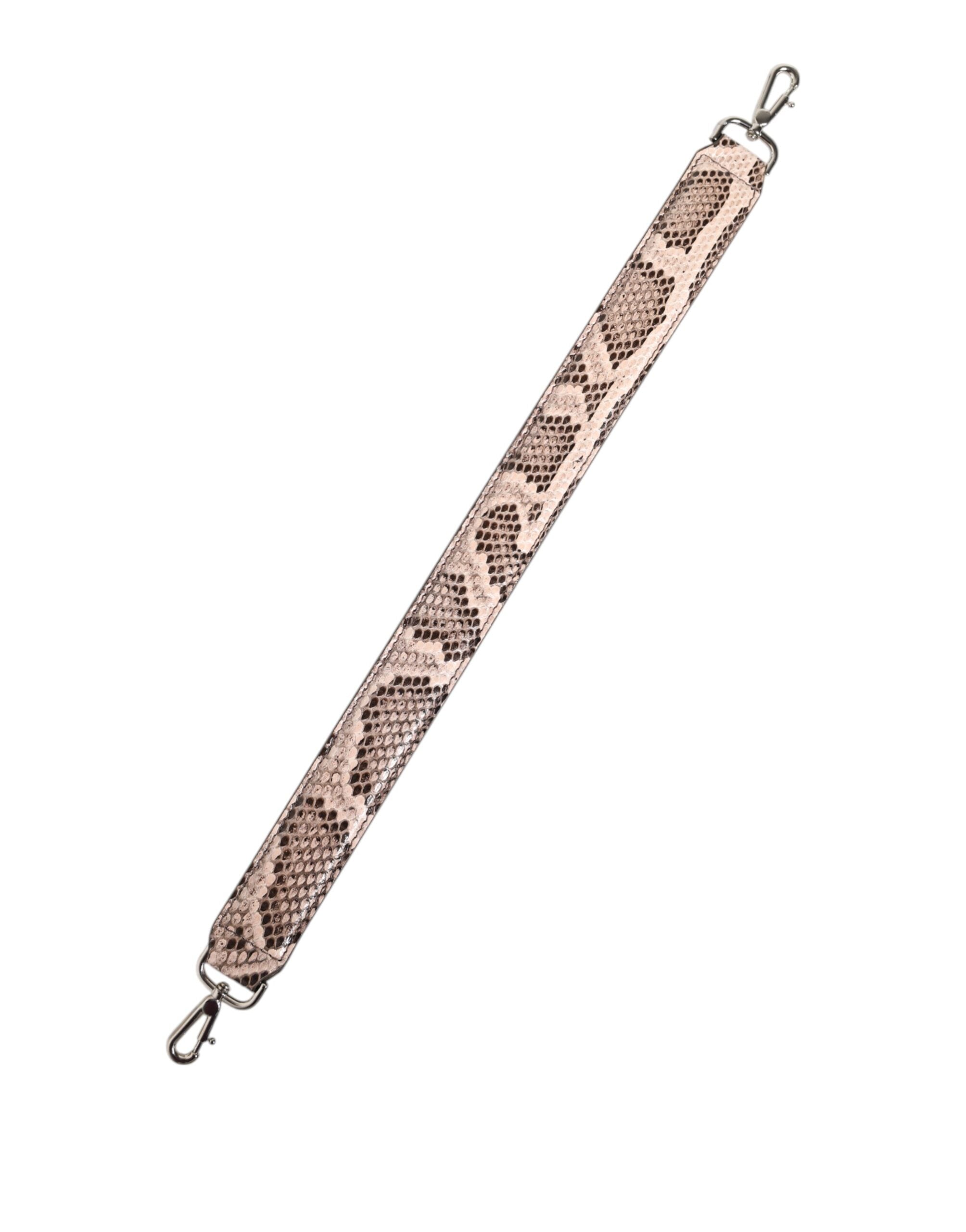 Dolce & Gabbana Beige Python Leather Shoulder Strap