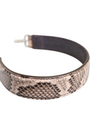 Dolce & Gabbana Beige Python Leather Shoulder Strap