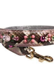 Dolce & Gabbana Multicolor Python Leather Shoulder Strap