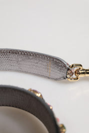 Dolce & Gabbana Multicolor Python Leather Shoulder Strap
