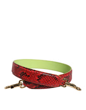 Dolce & Gabbana Red Exotic Leather Shoulder Strap