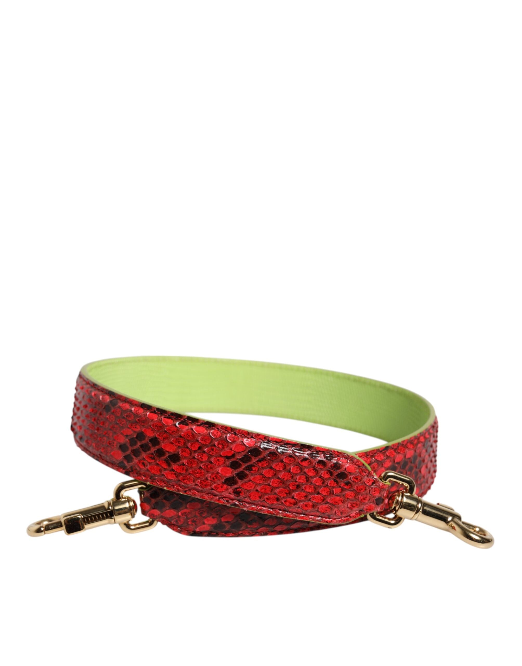 Dolce & Gabbana Red Exotic Leather Shoulder Strap
