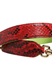 Dolce & Gabbana Red Exotic Leather Shoulder Strap