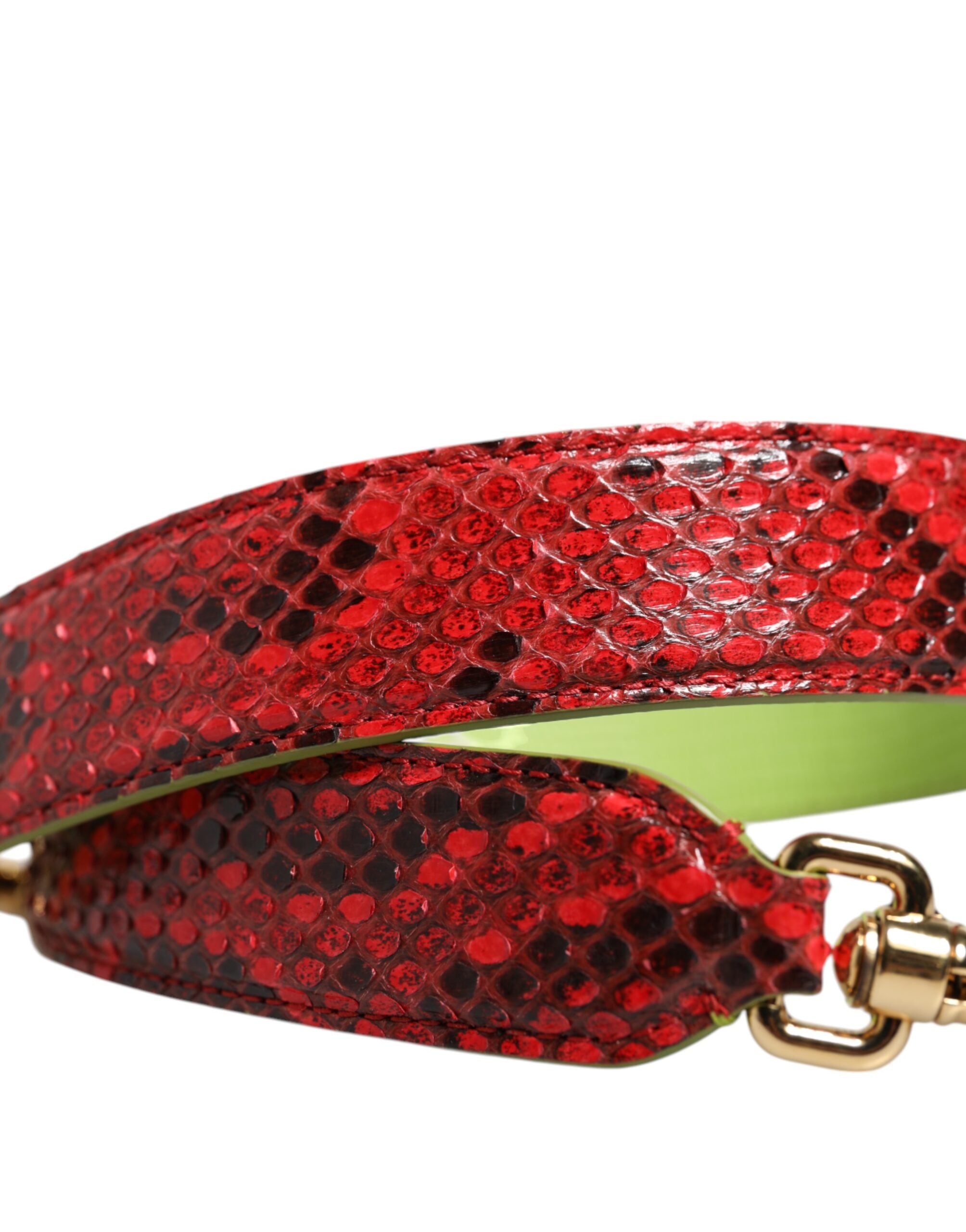 Dolce & Gabbana Red Exotic Leather Shoulder Strap