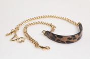 Dolce & Gabbana Brown Calf Leather Shoulder Strap