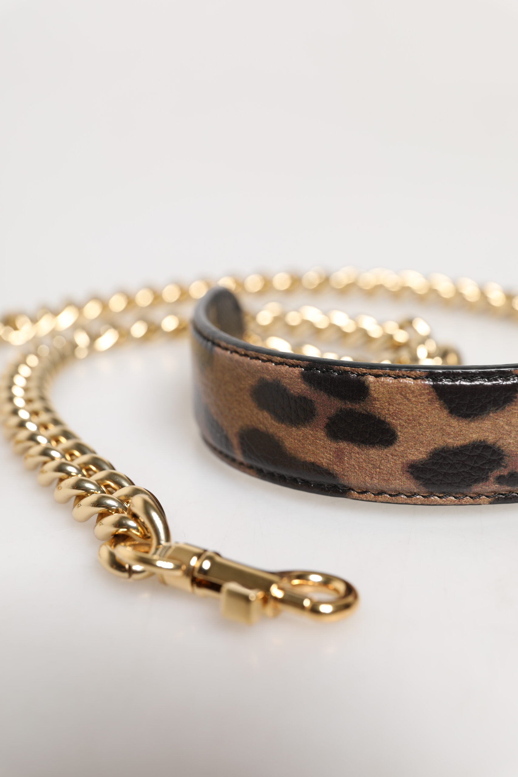 Dolce & Gabbana Brown Calf Leather Shoulder Strap