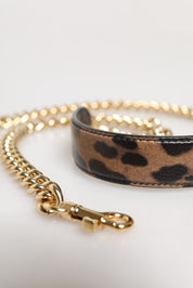 Dolce & Gabbana Brown Calf Leather Shoulder Strap
