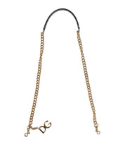 Dolce & Gabbana Brown Calf Leather Shoulder Strap