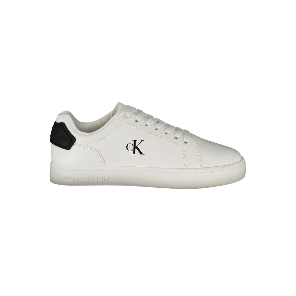 Calvin Klein Bianco Polyurethane Men Sneakers