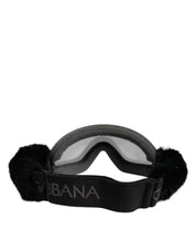 Black Bi0759 Lace Mirrored Ski Goggles Mask Sunglasses
