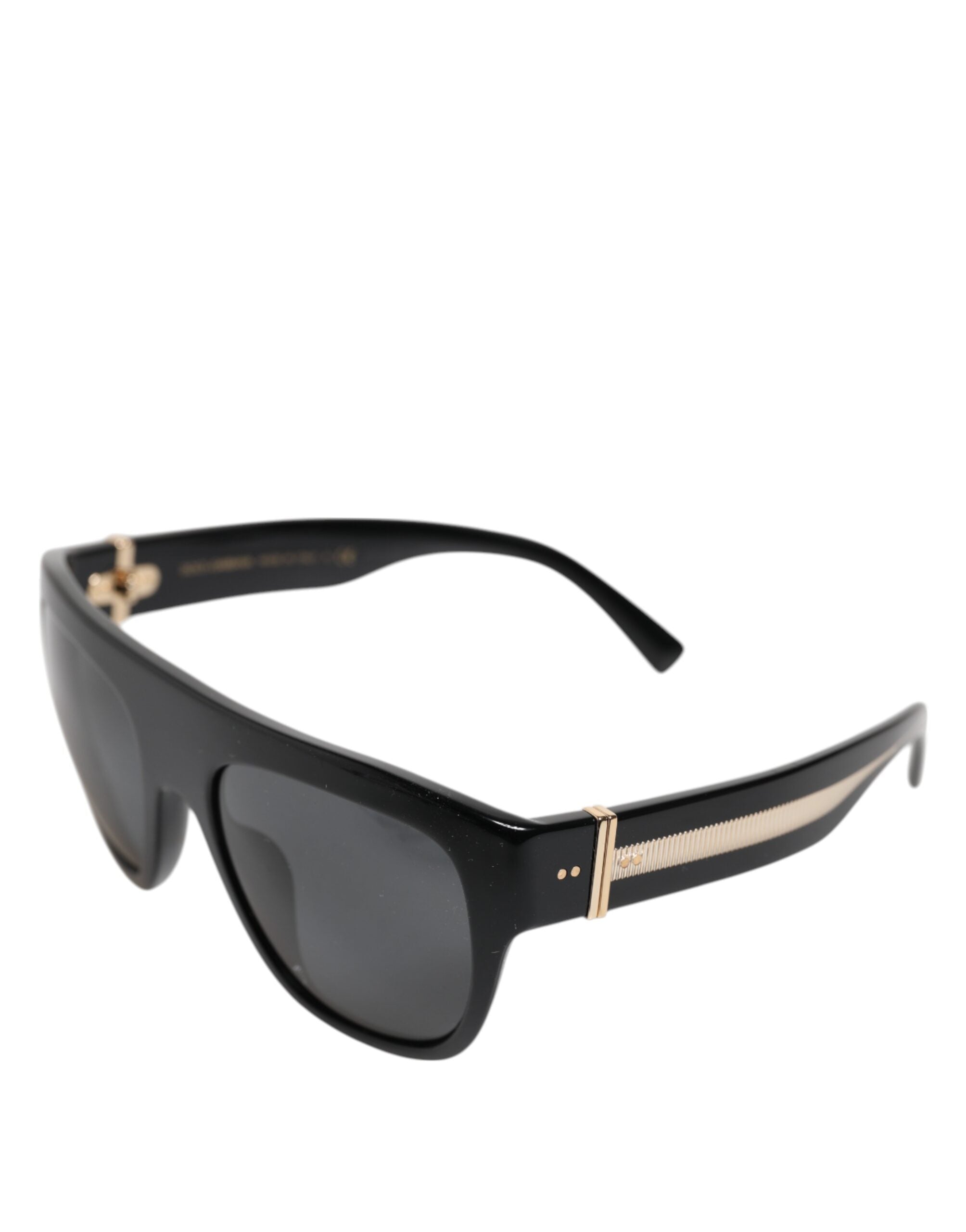Svarta fyrkantiga glasögon med acetatram DG4398-F
