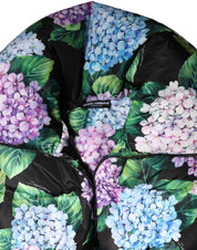 Multicolor Floral Print Puffer Quilted Jacket