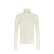 White Polyester Turtleneck