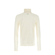 White Polyester Turtleneck