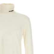 White Polyester Turtleneck
