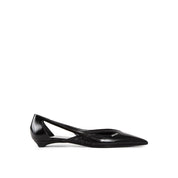 Black Calfskin Ballet Flats