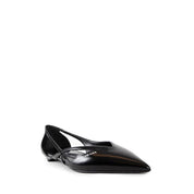 Black Calfskin Ballet Flats