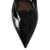 Black Calfskin Ballet Flats