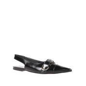 Black Calfskin Ballet Flats