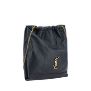 Saint Laurent Black Lambskin Bucket Bag
