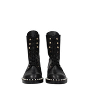 Black Leather Ankle Boots