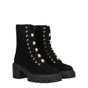 Black Leather Ankle Boots
