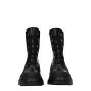 Black Leather Ankle Boots