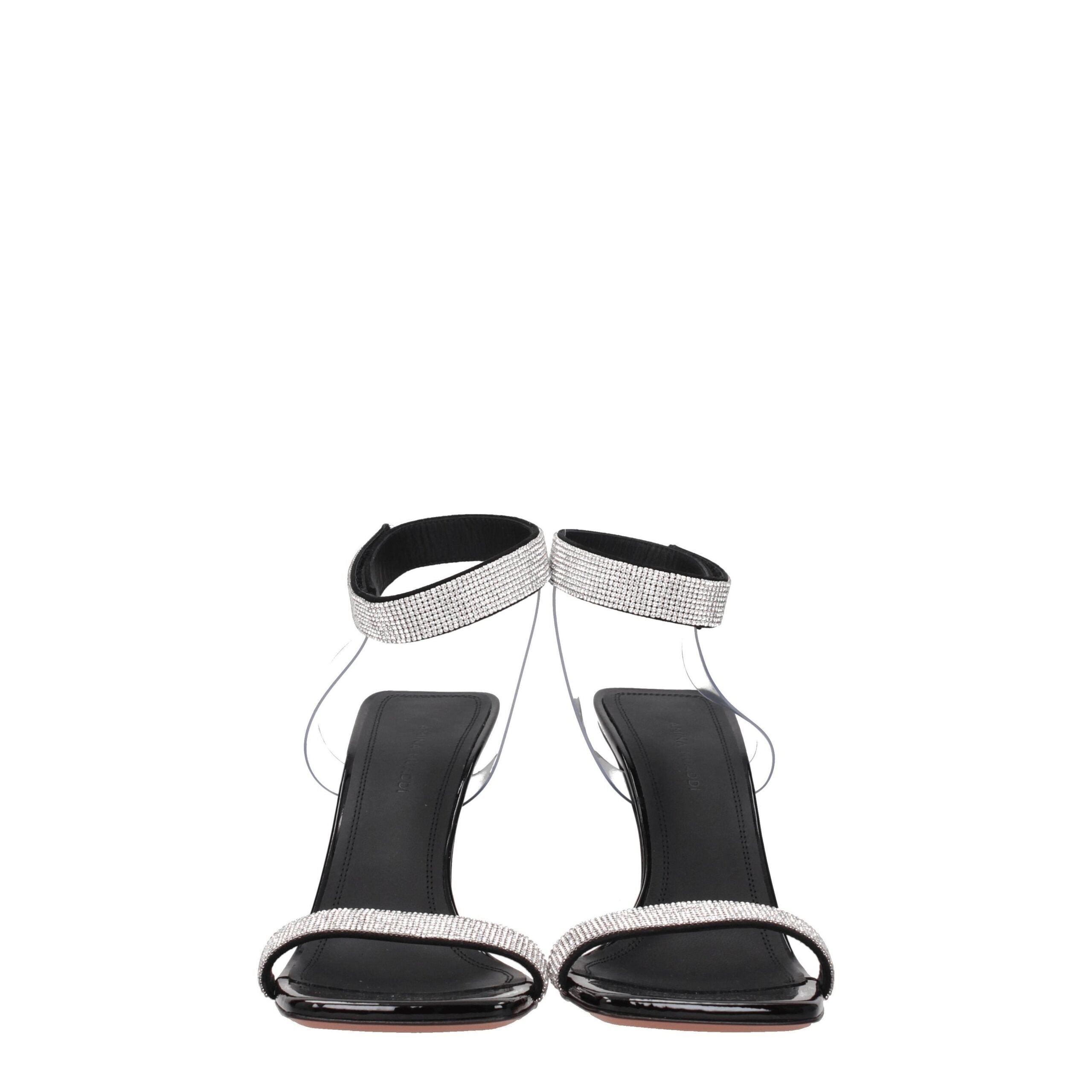 Svarta kristaller med stilettklack