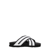 White Leather Slippers