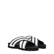 White Leather Slippers