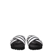 White Leather Slippers