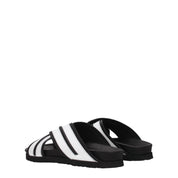 White Leather Slippers