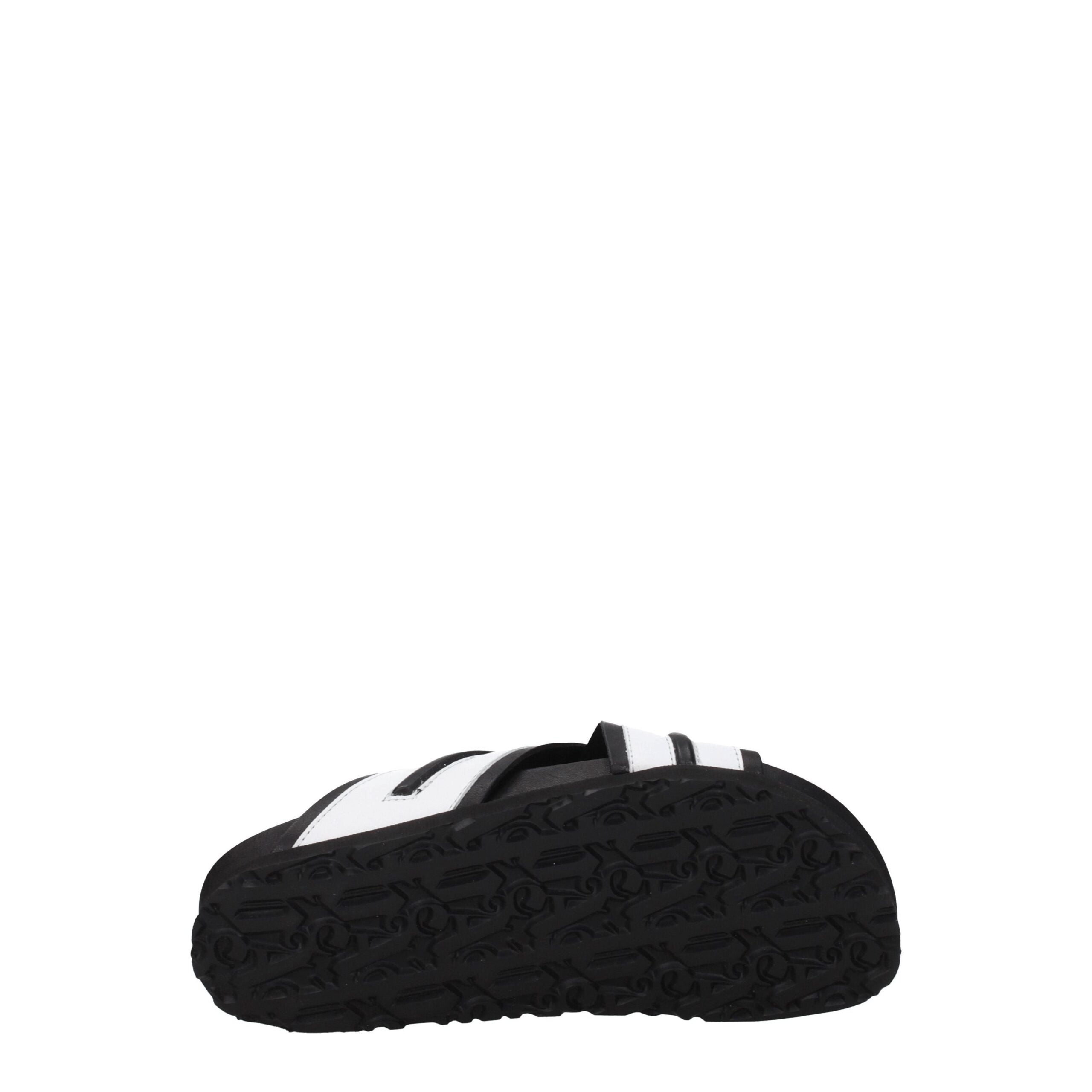 White Leather Slippers